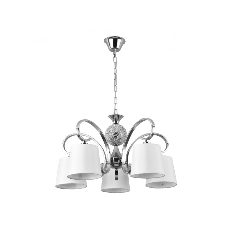 Lámpara Concordia 5xE14 cromo Fabrilamp